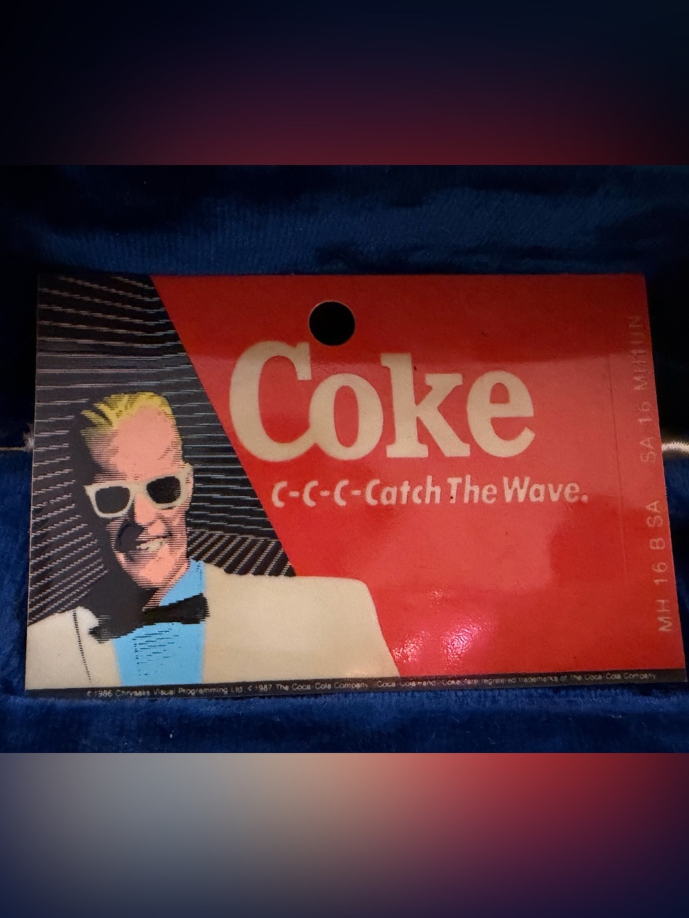 1986 Max Headroom Coca Cola Insert Catch The Wave 80s Pop Culture